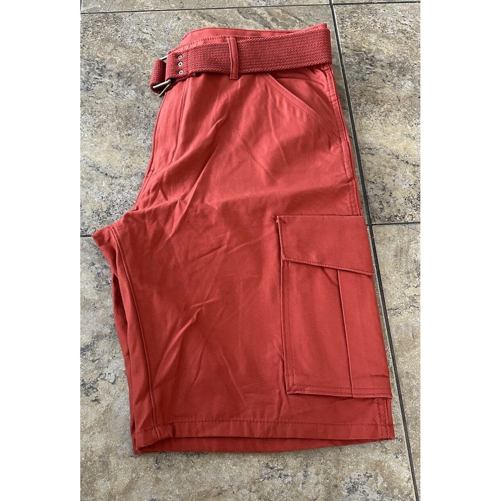 Levi's Cargo Shorts Mens Size 36 Flap Pockets Baggy Red - Picture 2 of 9
